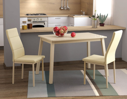 Beige tables for the kitchen photo