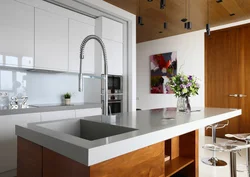 Photo of kitchen sink and table