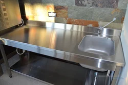 Photo of kitchen sink and table