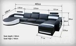 Living room sofa sizes photo