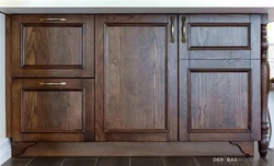 Wooden cabinets for kitchen photo