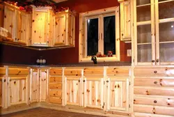 Wooden cabinets for kitchen photo