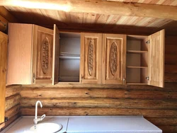 Деревянные шкафы для кухни фото