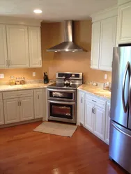 Photo of a kitchen without a stove