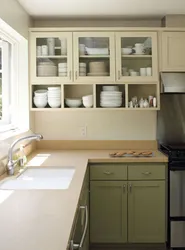 Closed shelves in the kitchen photo