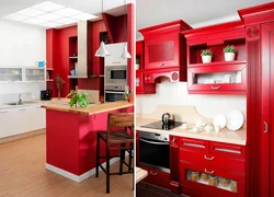 Моя маленькая красная кухня фото