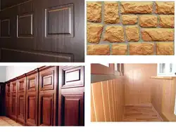 Wooden panels for kitchen photo