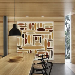 Wooden panels for kitchen photo