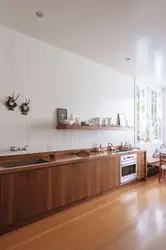 Деревянные панели для кухни фото