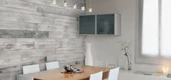 Wooden panels for kitchen photo