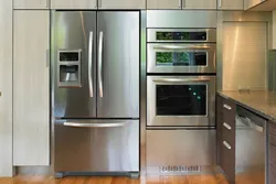 Kitchen Oven With Refrigerator Photo