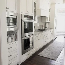 White kitchen with pencil case photo