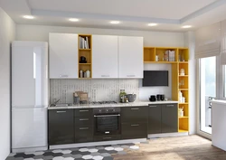 White kitchen with pencil case photo