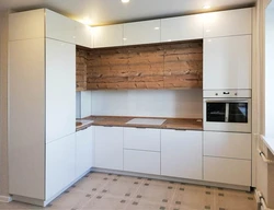 White kitchen with pencil case photo