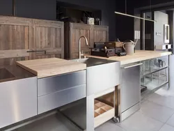 Kitchen With Aluminum Worktop Photo