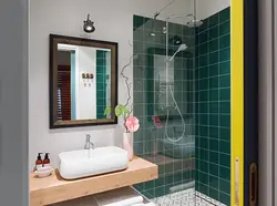 Tile bath design partition photo