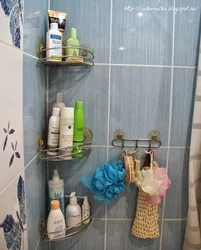 Photo of shampoos in the bathroom