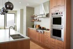 Kitchen with small oven photo