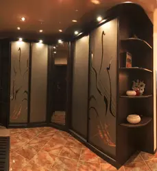 Hallway Cabinets With A Pattern Photo