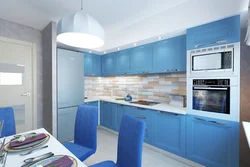 All blue corner kitchens photos