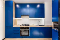 Все голубые угловые кухни фото