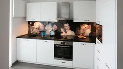 Corner kitchens made of glass photo
