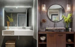 Современные зеркала в ванную фото