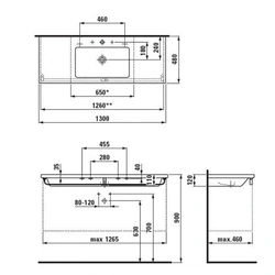 Hammom uchun lavabo chizilgan fotosurat