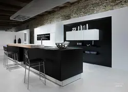 Photo Of Kitchen In Black Stone