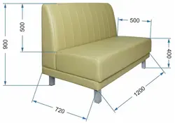 Photo sizes of sofas for the kitchen
