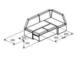 Photo sizes of sofas for the kitchen