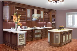 Kitchens made of wood photo dimensions