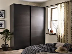 Black wardrobes for bedroom photo