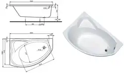 Bathtub dimensions for 150 photos