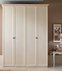 Beige wardrobes in the bedroom photo