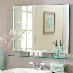 Зеркало в маленькой ванне фото
