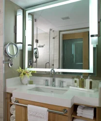 Mirror In A Small Bathroom Photo