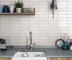 Rectangular tiles for kitchen photo