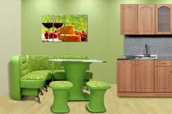 Green Kitchen Table Photo