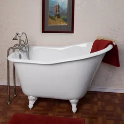 Acrylic bathtub with legs photo