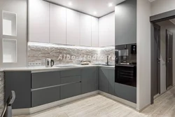 Kitchen with black profile photo