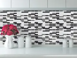Self-adhesive mosaic for bathroom photo