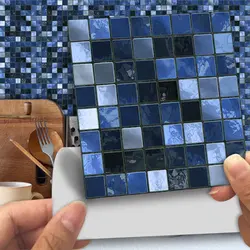 Self-adhesive mosaic for bathroom photo