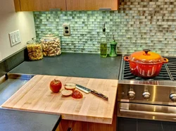 Board in the kitchen interior photo