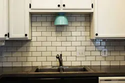 Apron with grout kitchen photo