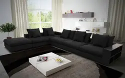 Длинные диваны в гостиной фото