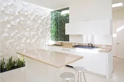 Plastic wallpaper in the kitchen photo