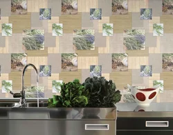 Plastic wallpaper in the kitchen photo
