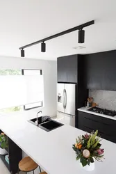 Black lamps for the kitchen photo