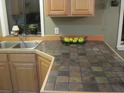 Ceramic Countertop In The Kitchen Photo